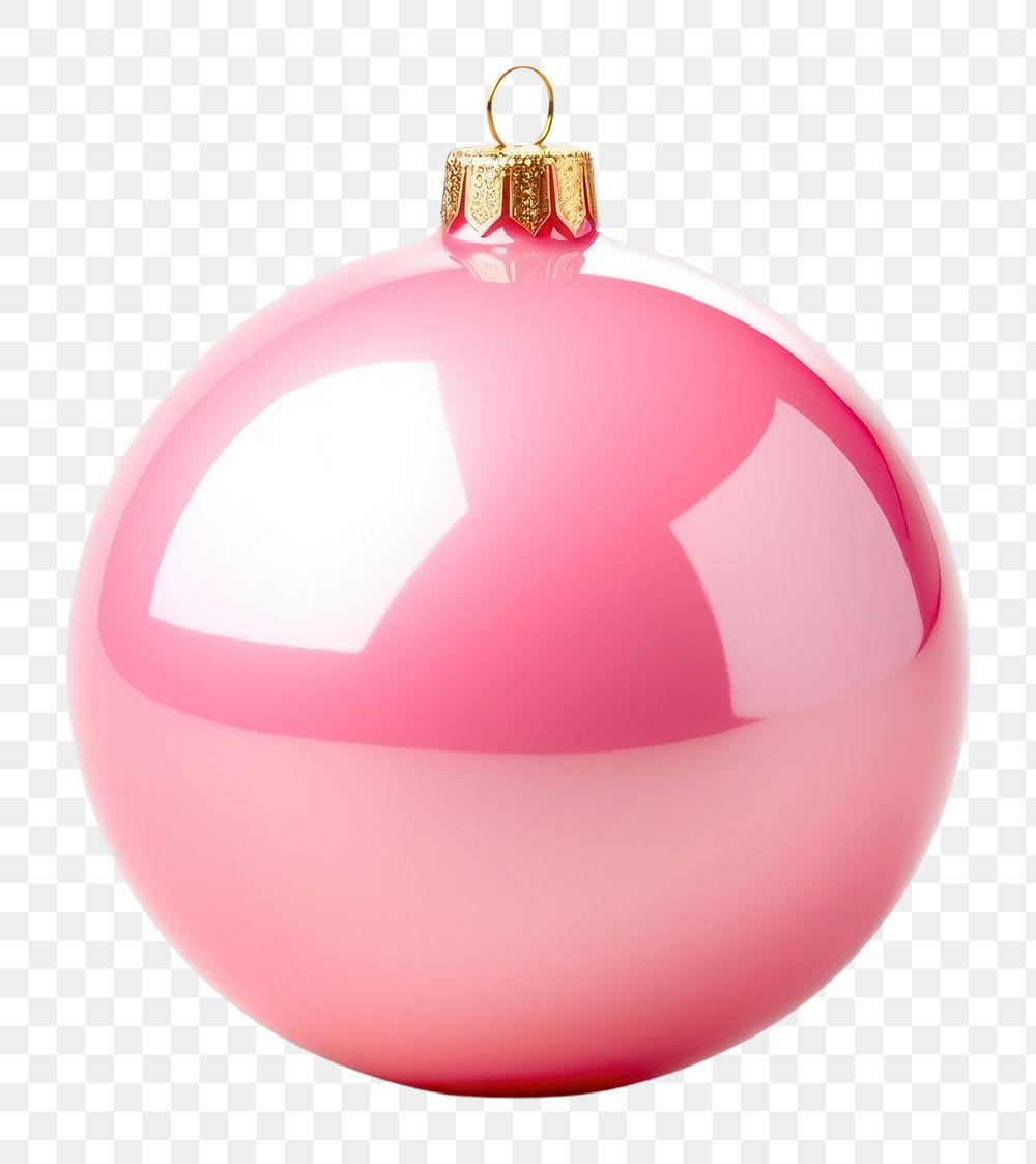 PNG Ornament ornament sphere pink. 