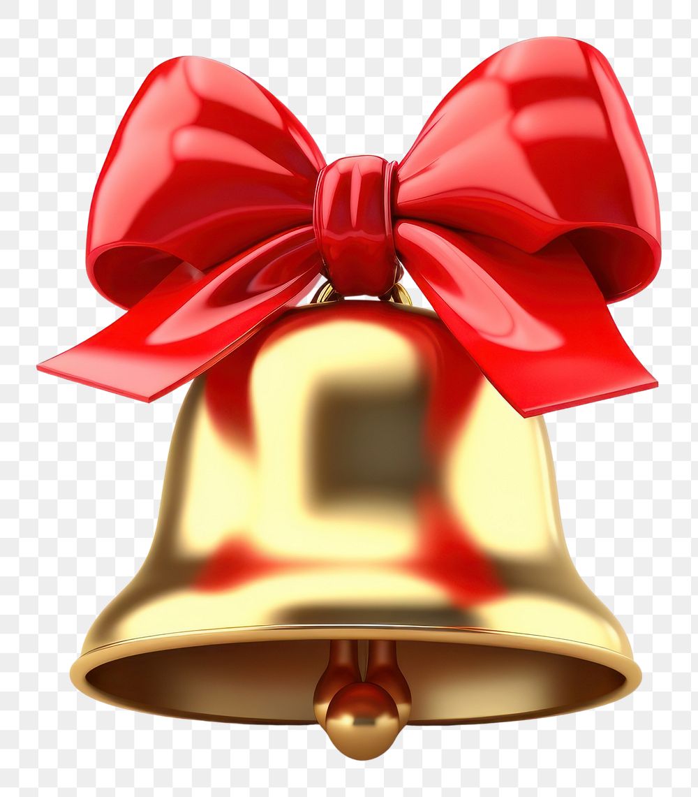 PNG Christmas bell white background celebration. AI generated Image by rawpixel.