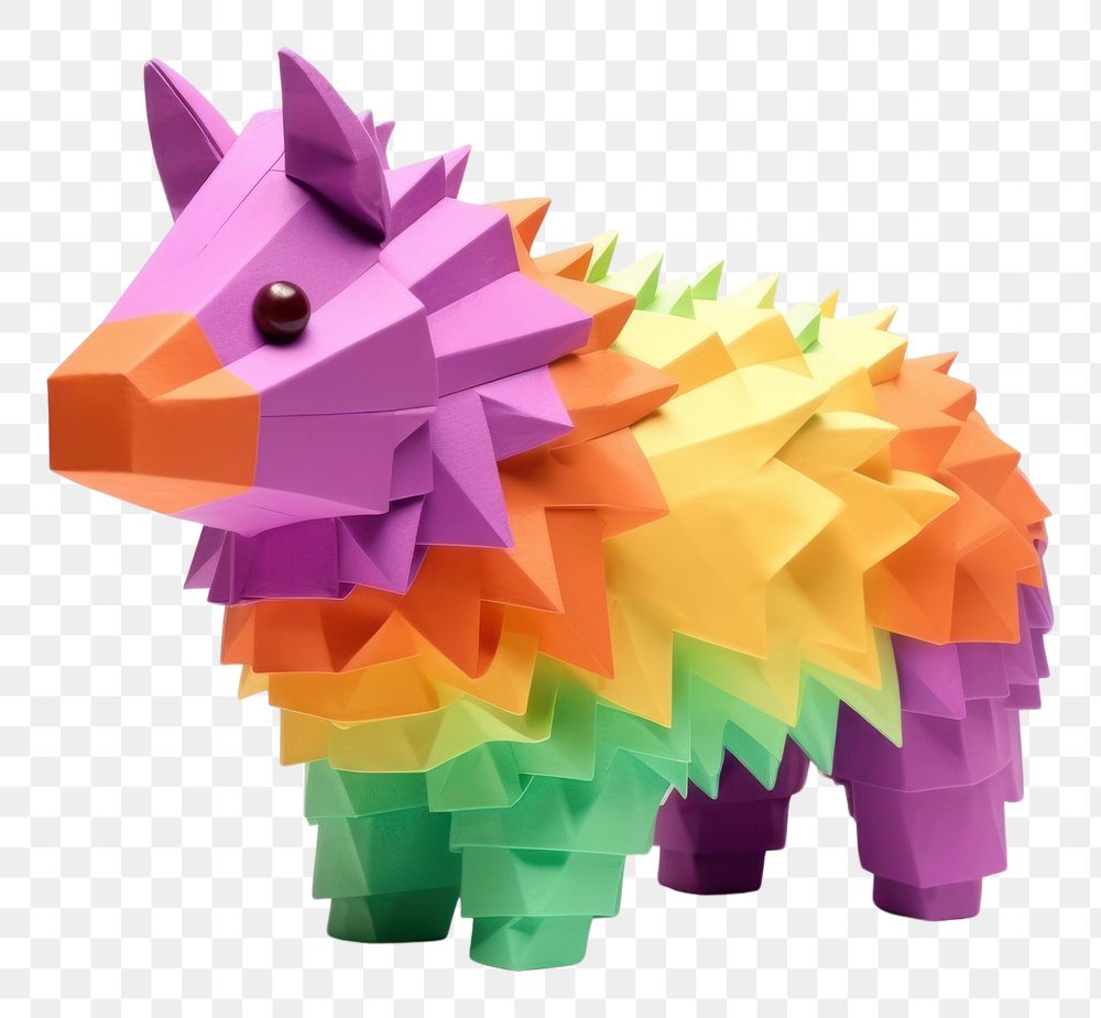 PNG  A pinata animal toy art white background. AI generated Image by rawpixel.