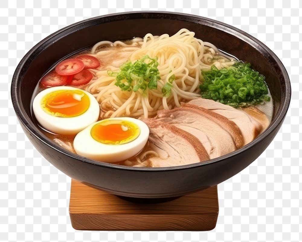PNG  Delicious ramen bowl food meal. AI generated Image by rawpixel.