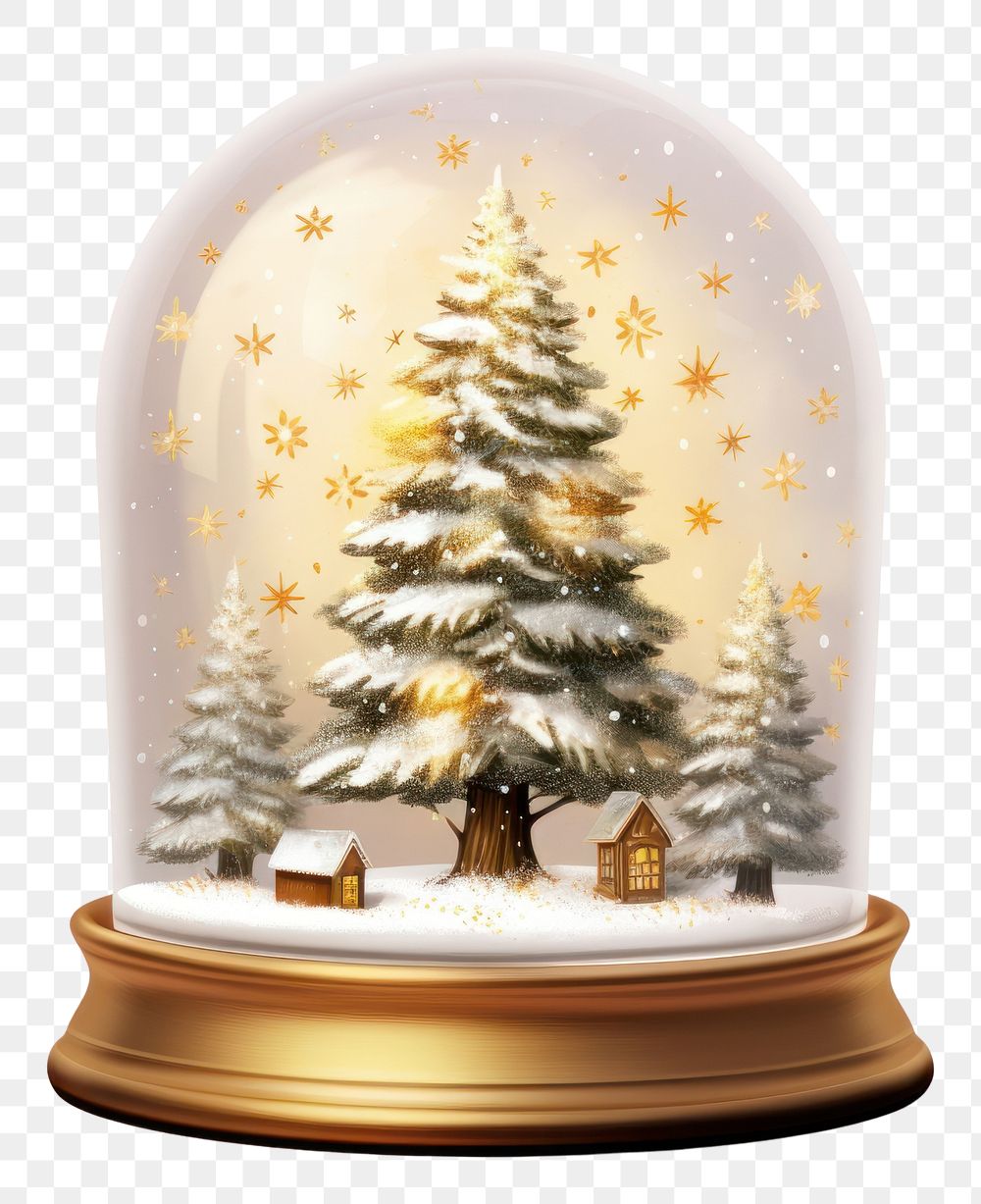 PNG Snow globe christmas tree light. AI generated Image by rawpixel.