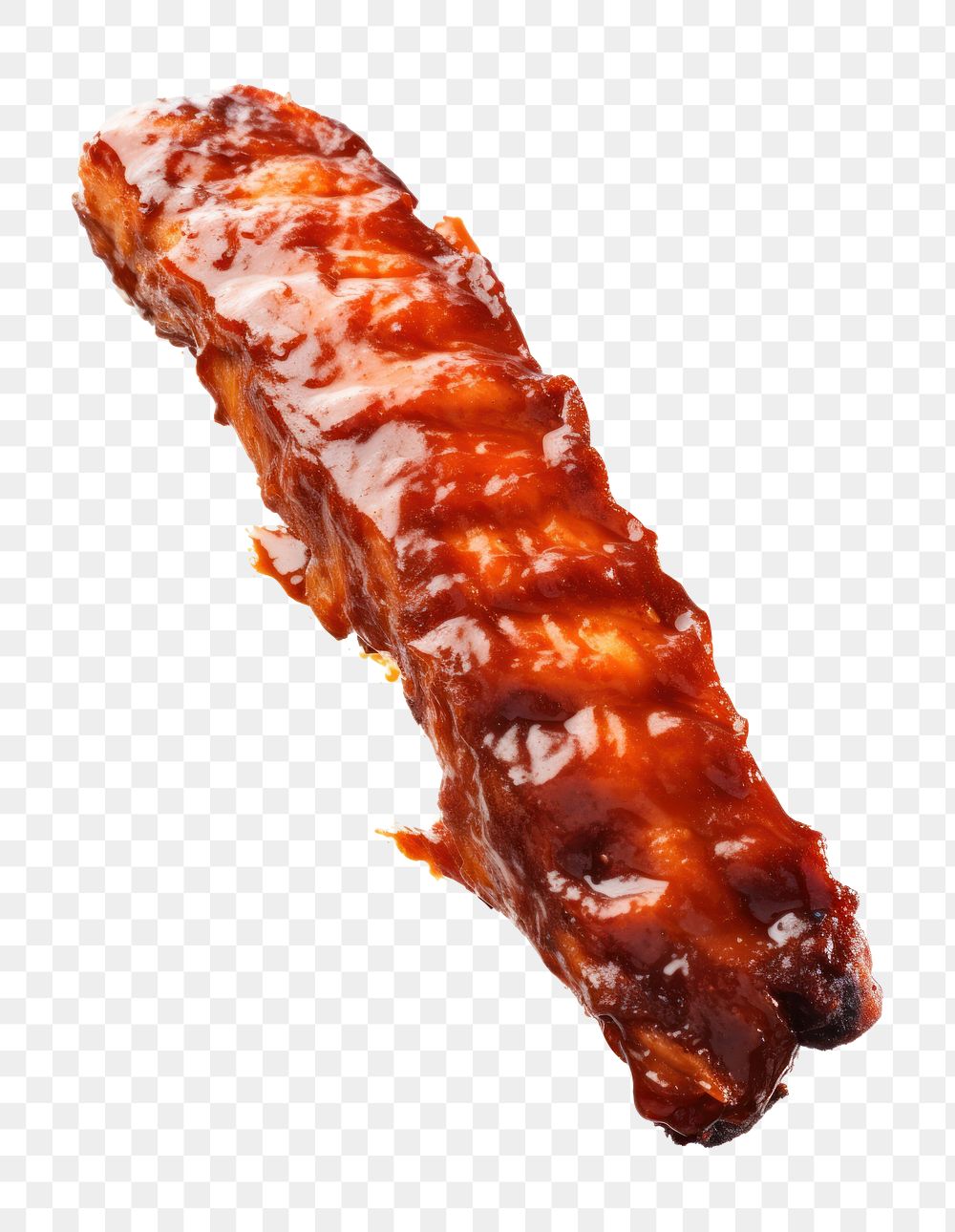 PNG BBQ ribs food white background condiment. 