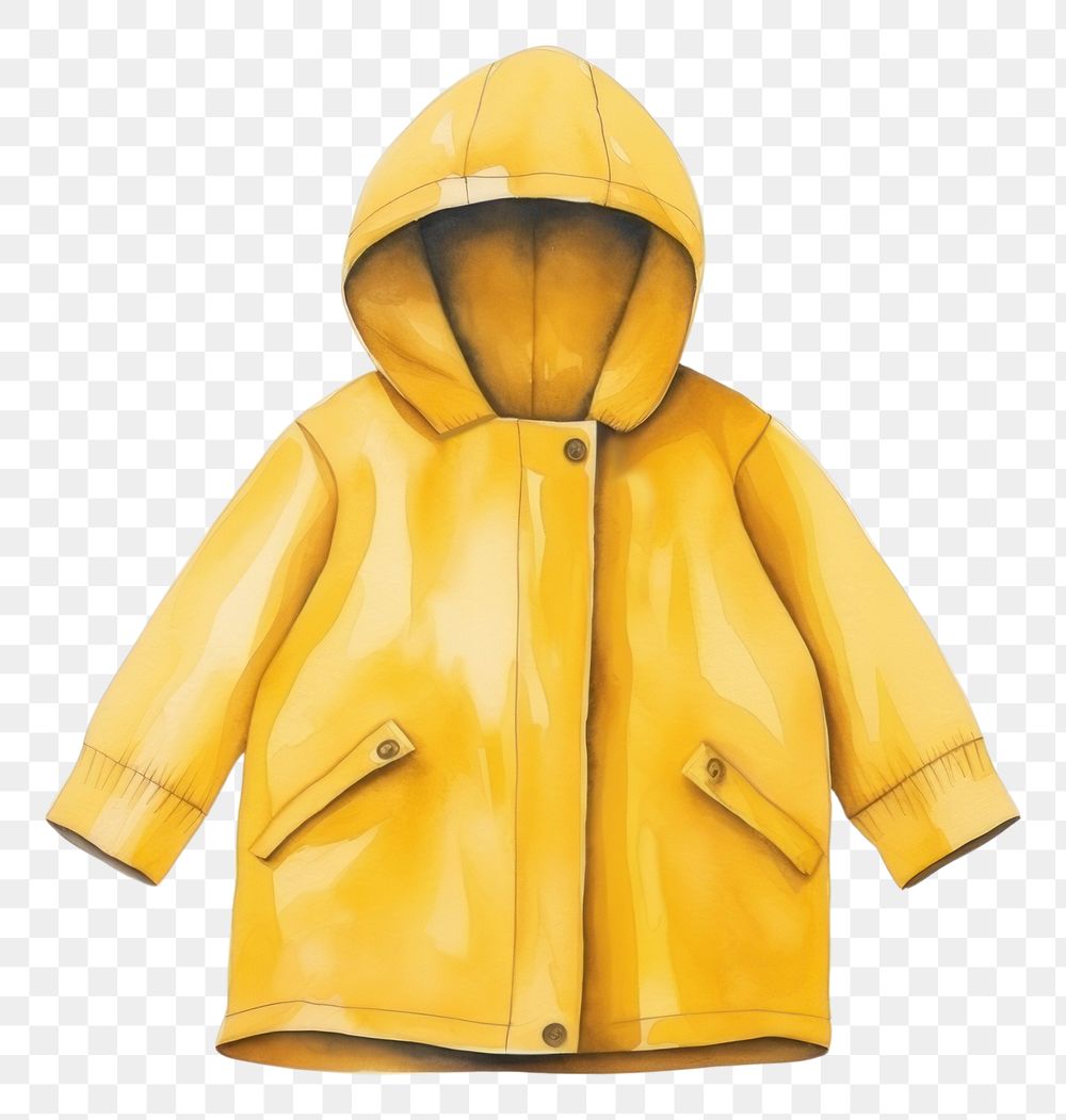 PNG  Raincoat sweatshirt protection outerwear. AI generated Image by rawpixel.