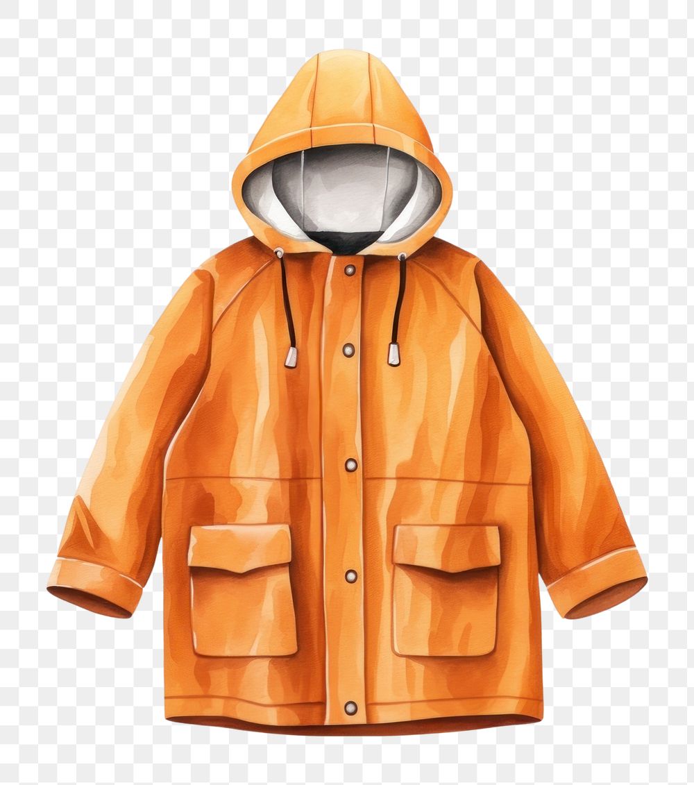 PNG  Raincoat sweatshirt jacket outerwear. AI generated Image by rawpixel.
