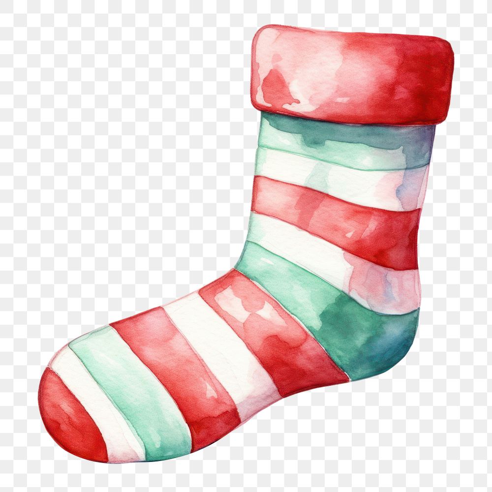 PNG  Sock creativity christmas footwear. AI generated Image by rawpixel.