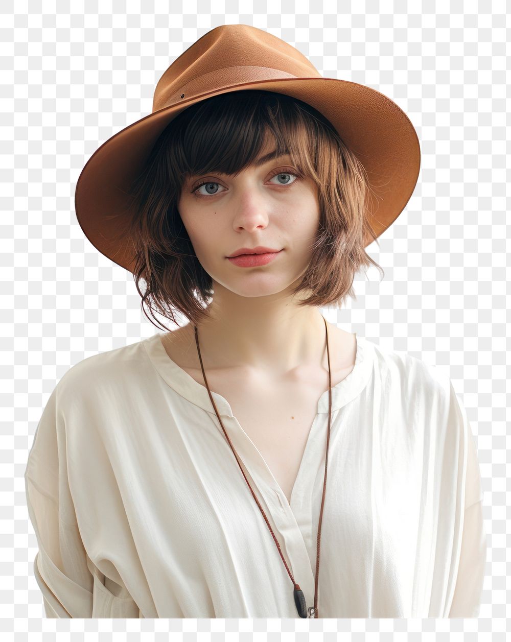 PNG  Woman hipster adult white background. AI generated Image by rawpixel.