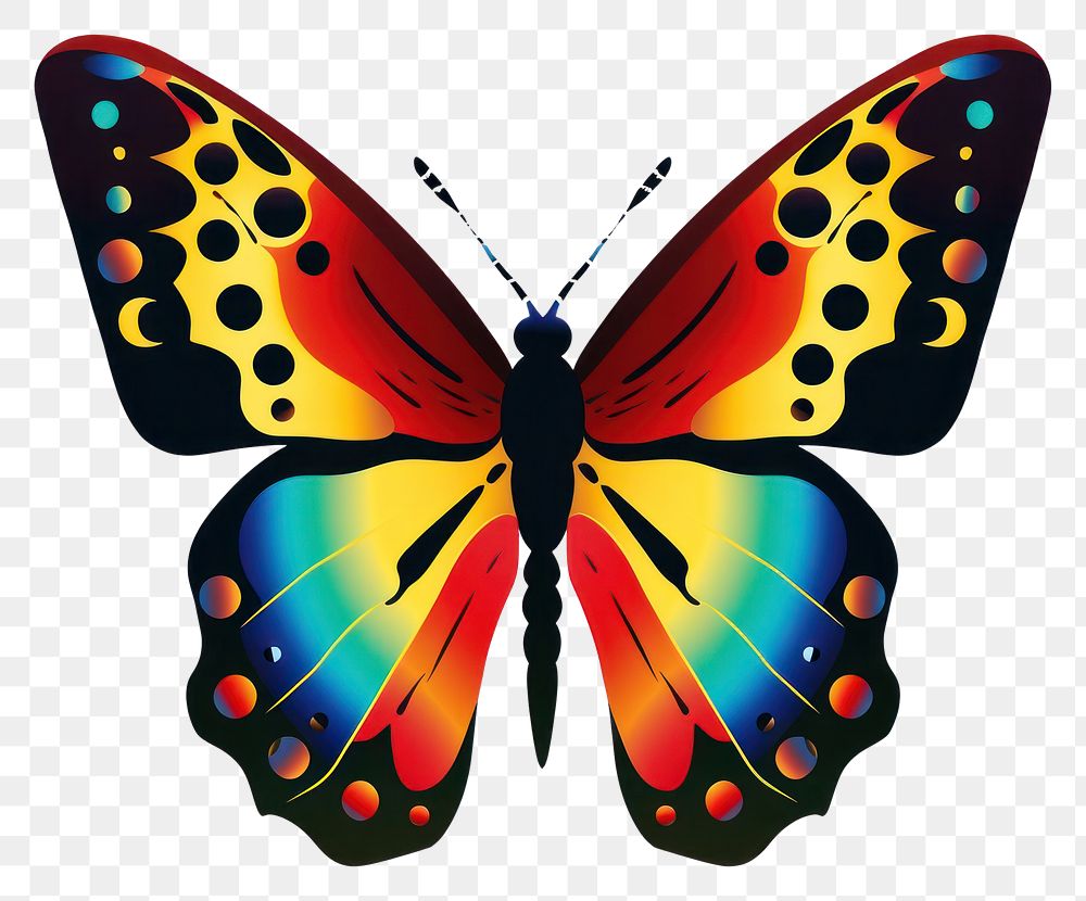 PNG Butterfly insect animal art. AI generated Image by rawpixel.