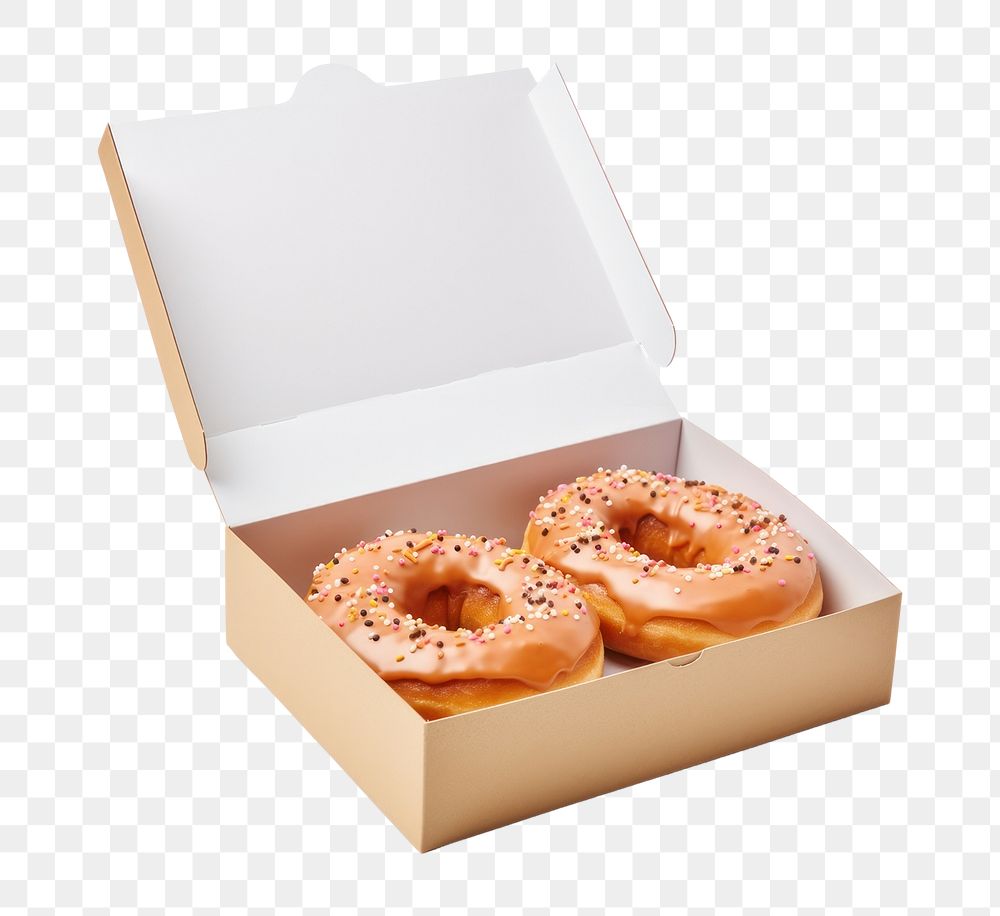 PNG Donut box bagel food. AI generated Image by rawpixel.