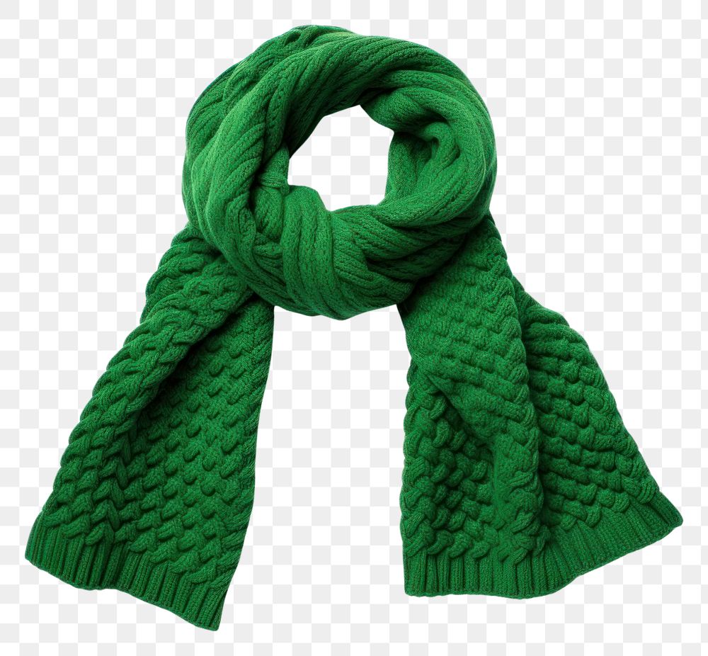 PNG Knit scarf sweater green white background. AI generated Image by rawpixel.