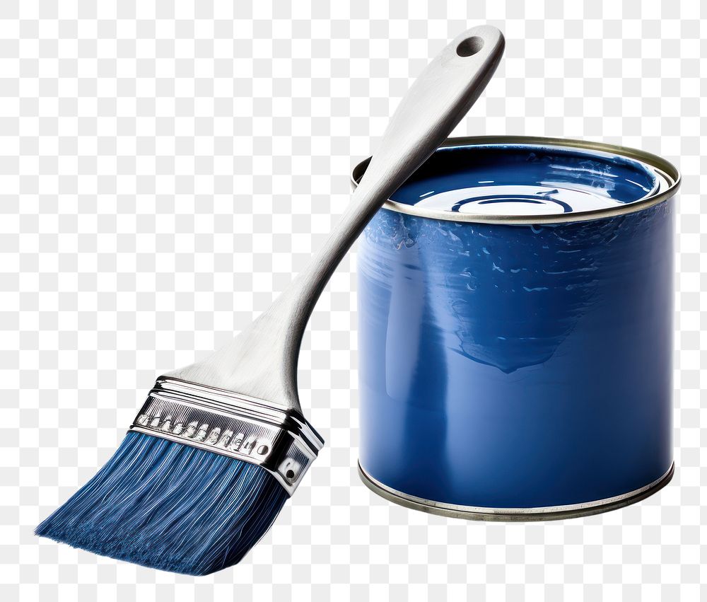 PNG  Brush blue white background container. AI generated Image by rawpixel.