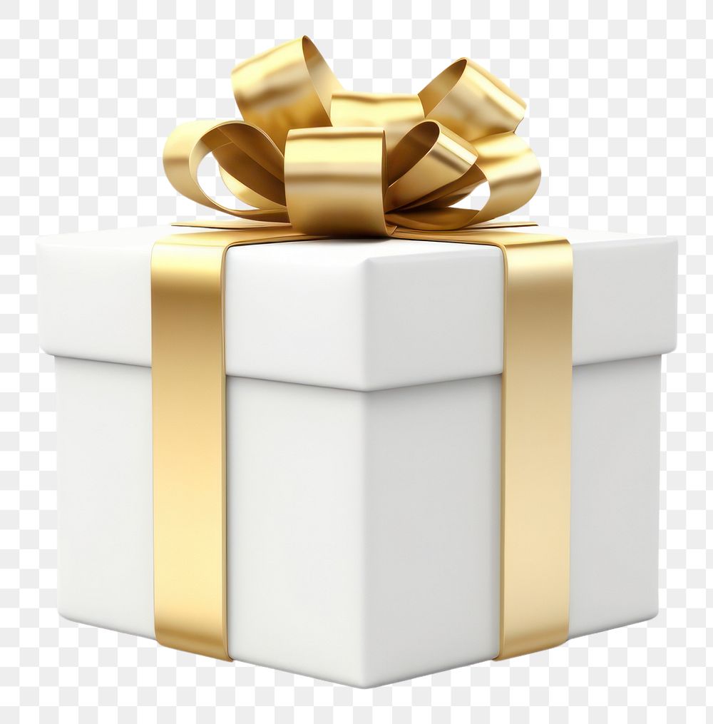 PNG Gift christmas white box. AI generated Image by rawpixel.