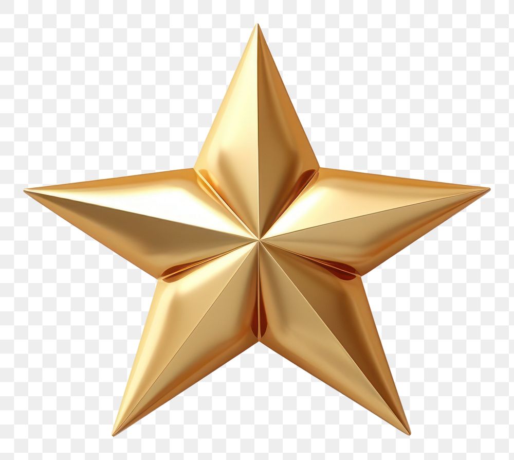 PNG Christmas symbol gold star