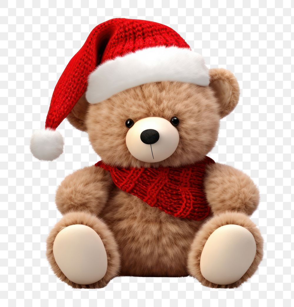 PNG Merry christmas plush cute bear