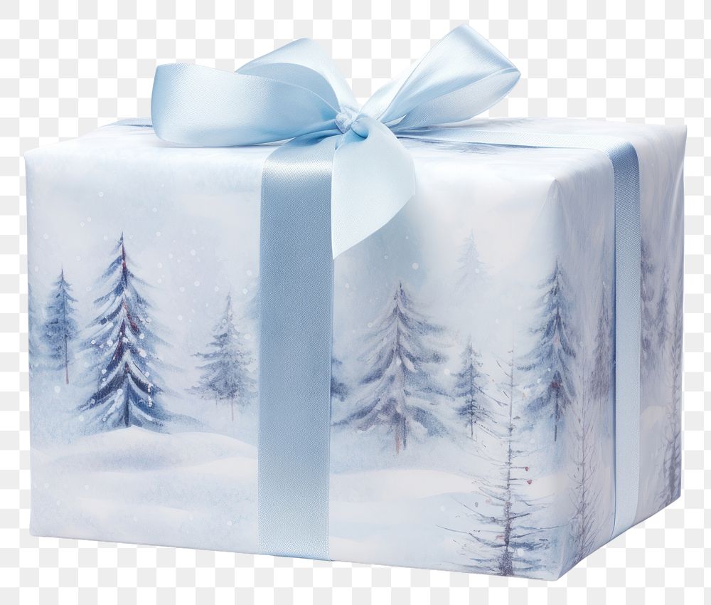 PNG Winter gift white white background celebration. AI generated Image by rawpixel.