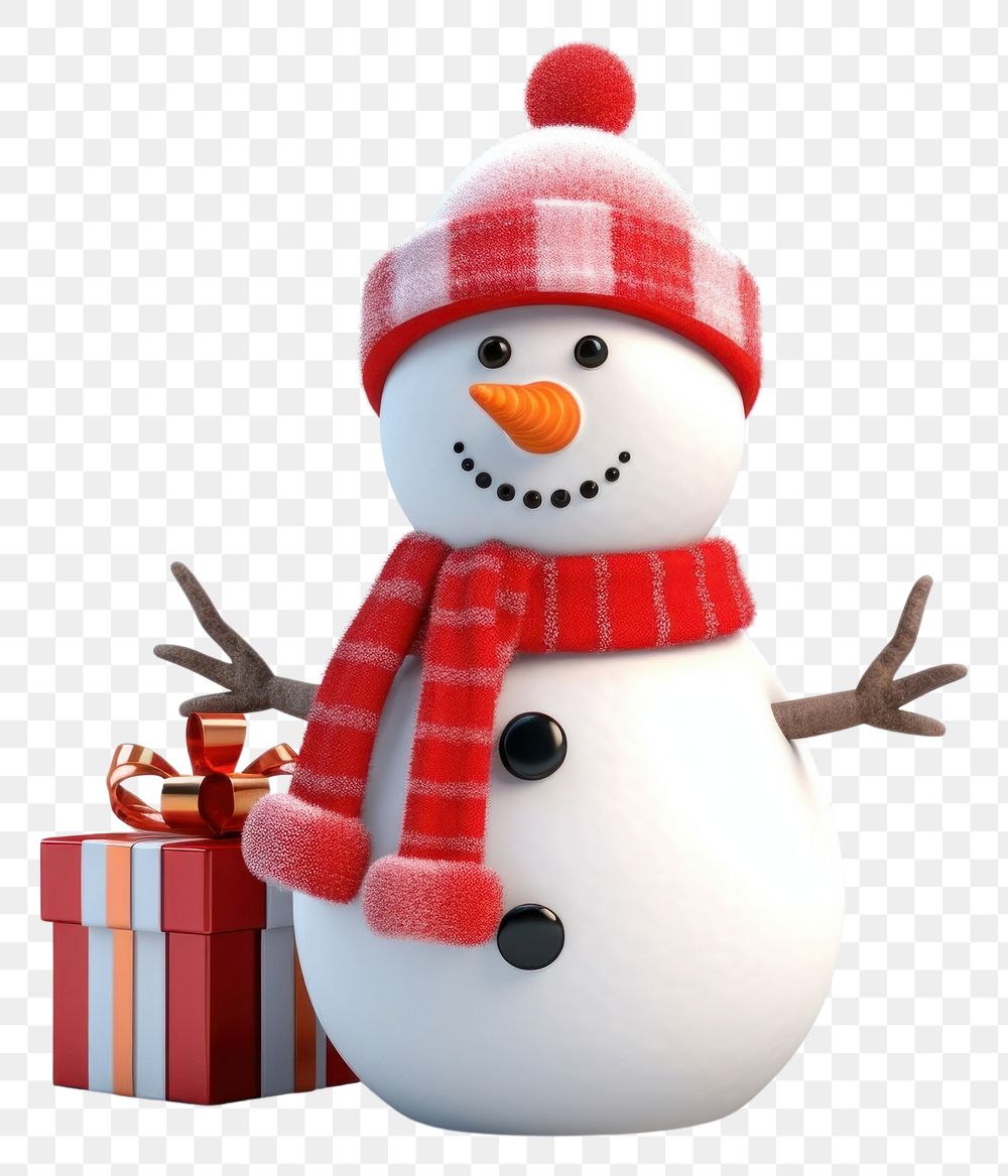 PNG  New year snowman christmas winter