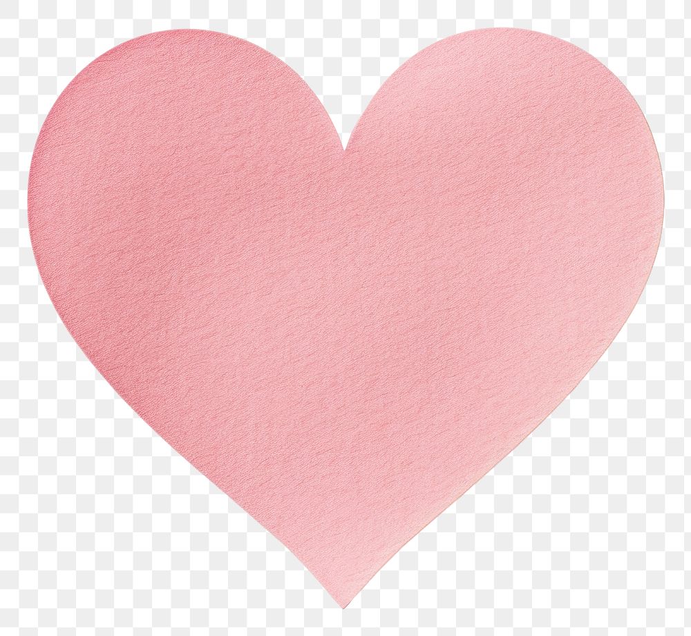 PNG  Heart paper pink white background. AI generated Image by rawpixel.