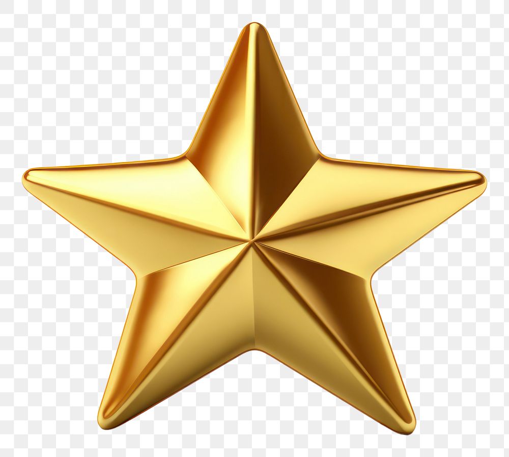 PNG Symbol gold star white background. AI generated Image by rawpixel.