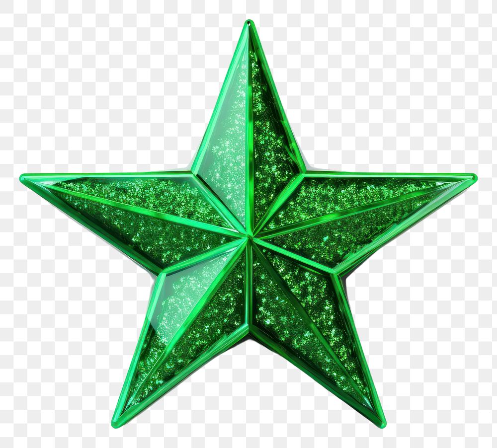 PNG Green star white background celebration. AI generated Image by rawpixel.