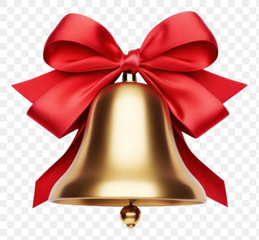 PNG Christmas bell white background celebration decoration