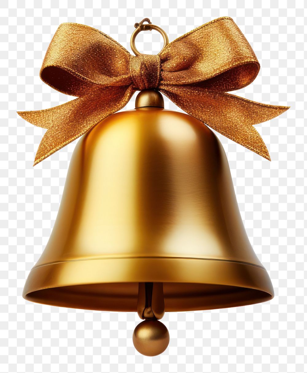 PNG Christmas bell white background celebration decoration. 