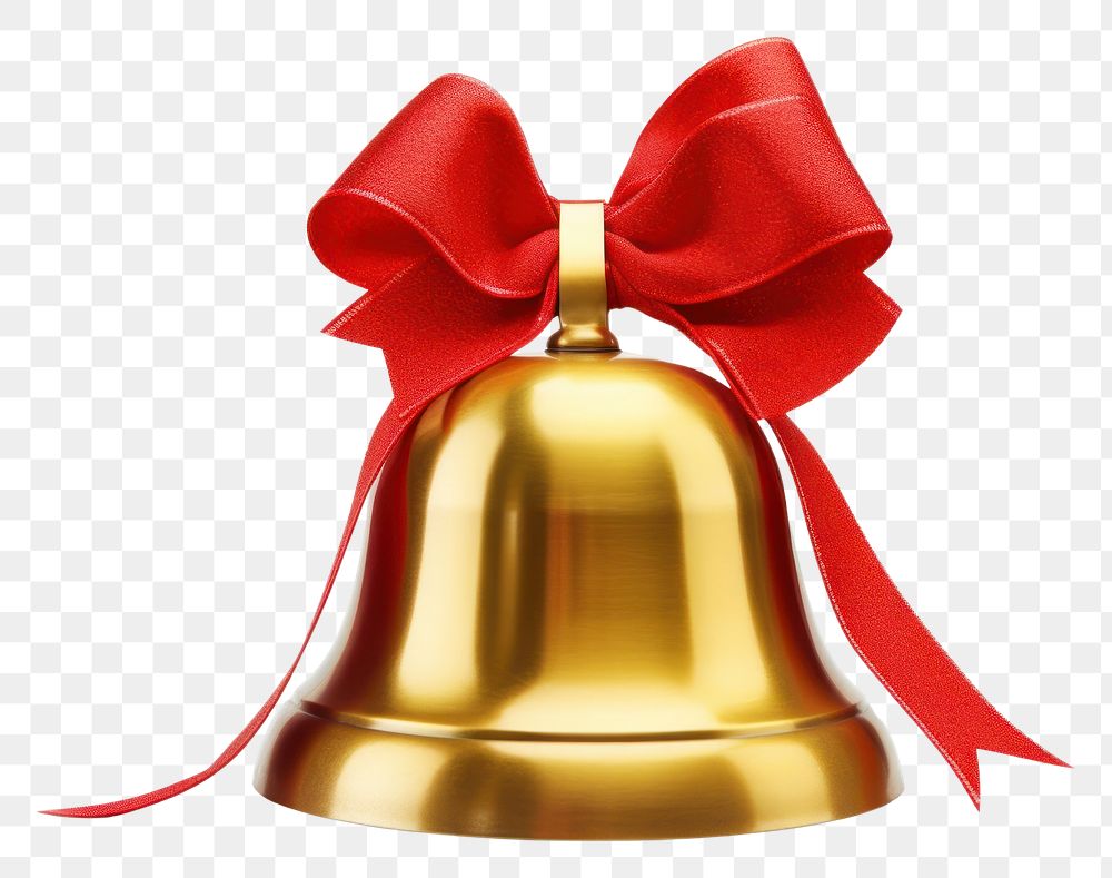 PNG Christmas bell white background celebration decoration. AI generated Image by rawpixel.