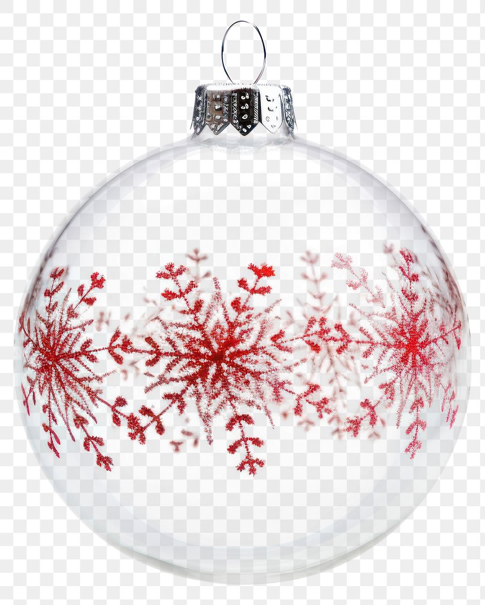 PNG Ornament ball christmas transparent glass