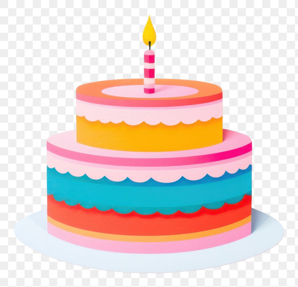 PNG  Birthday cake dessert candle food. AI generated Image by rawpixel.