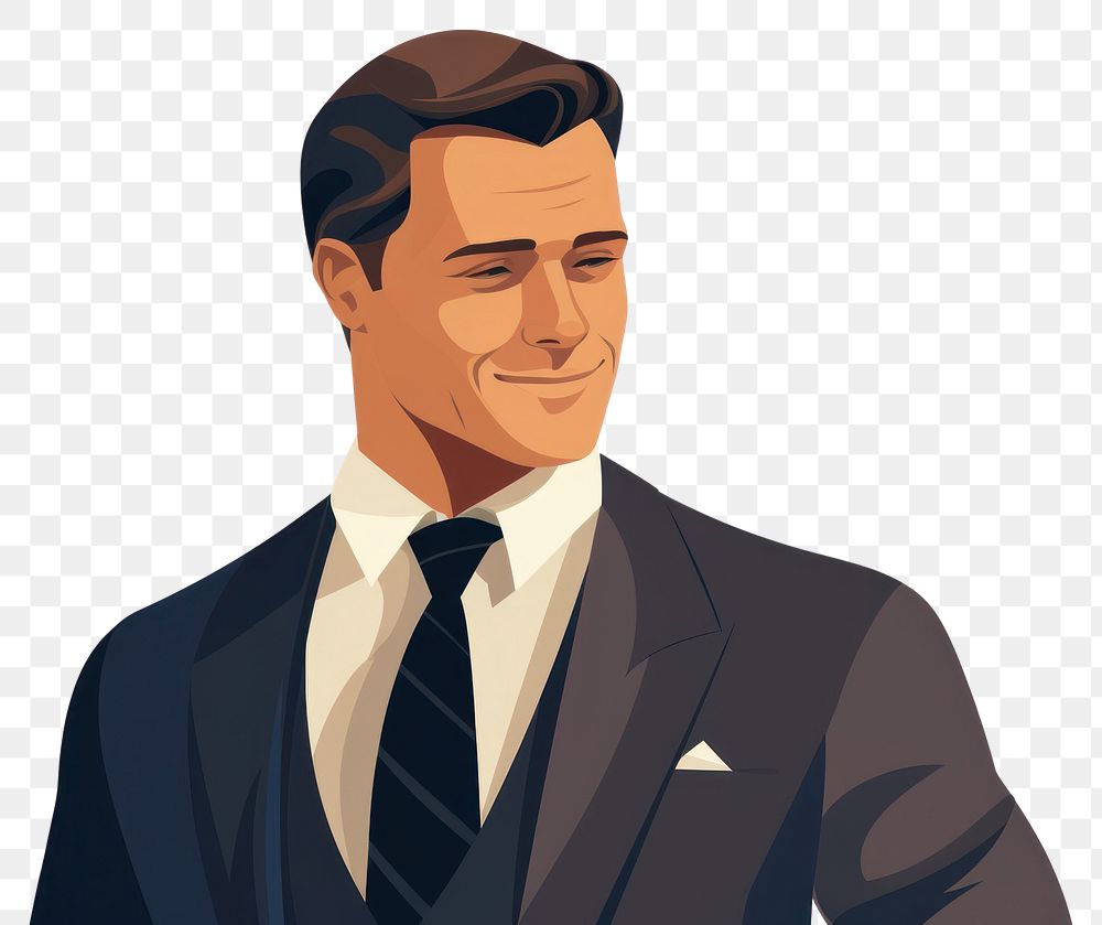 PNG Businessman portrait necktie tuxedo. AI generated Image by rawpixel.