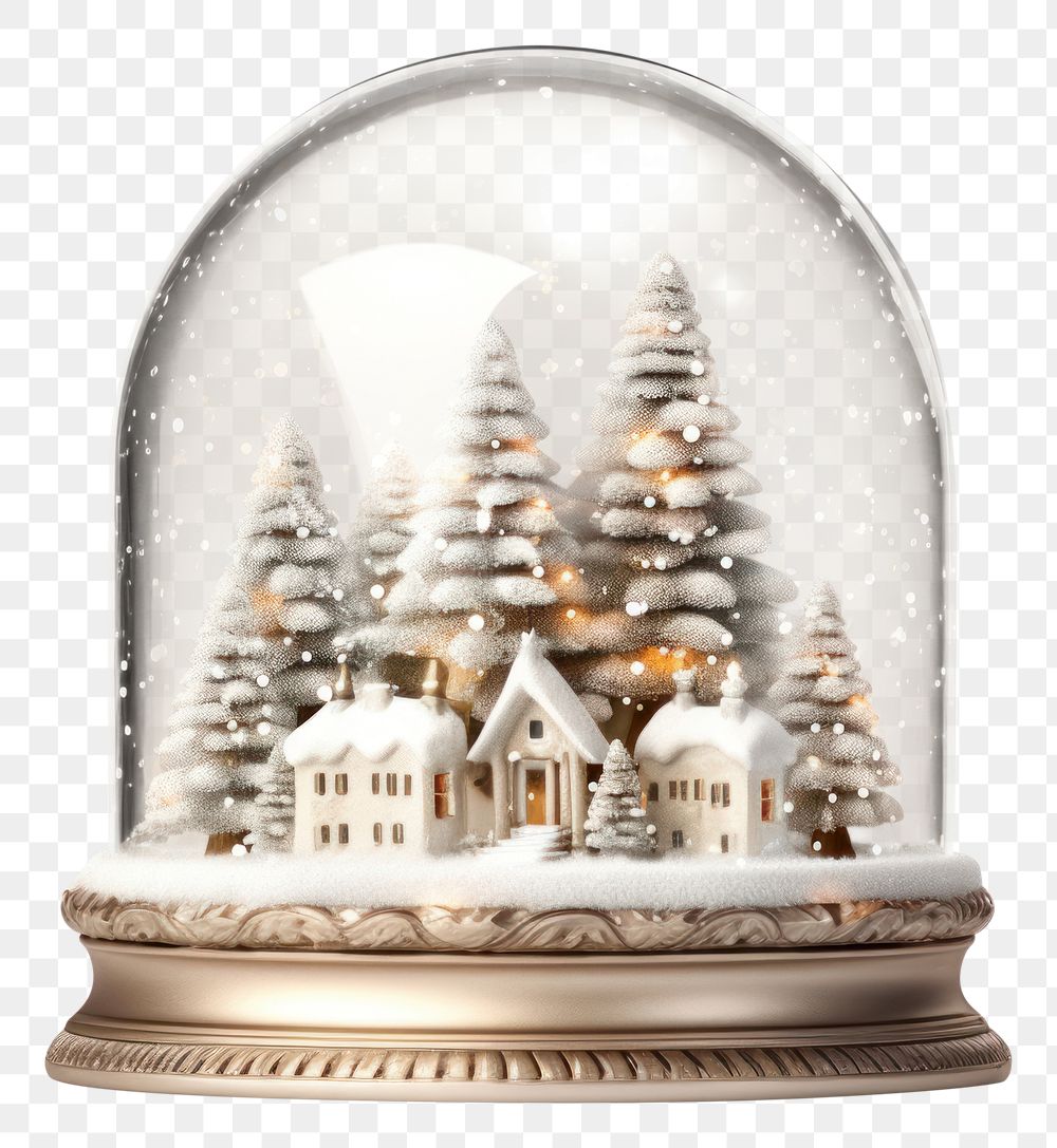 PNG Glass snow christmas white background architecture. AI generated Image by rawpixel.