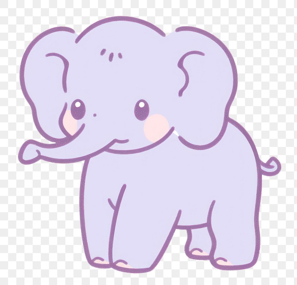 PNG Birthday elephant wildlife drawing animal. AI generated Image by rawpixel.