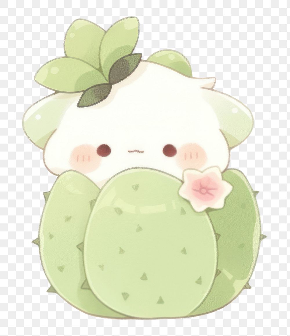 PNG Cactus drawing cute outdoors. AI generated Image by rawpixel.