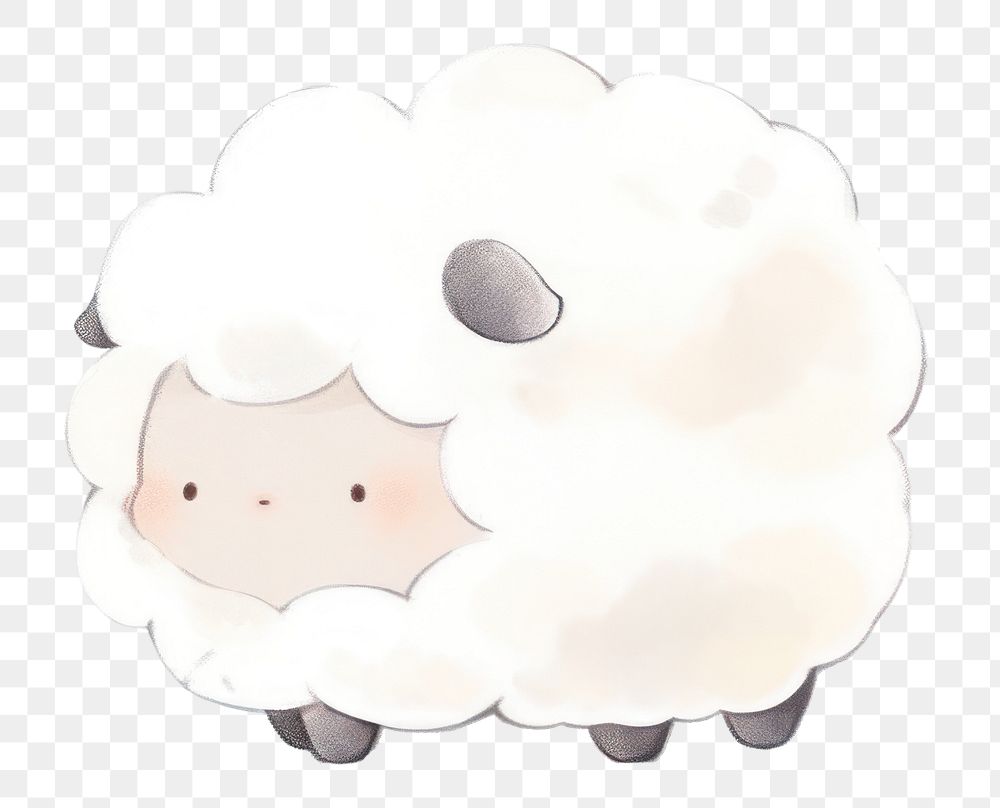 PNG Sheep drawing chandelier cartoon. AI generated Image by rawpixel.