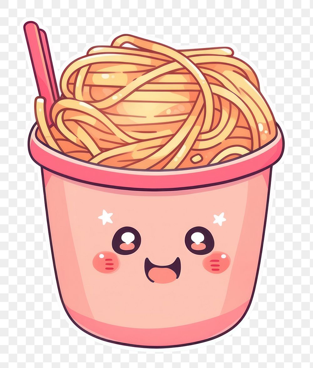 PNG Noodles cup pasta food cute. AI generated Image by rawpixel.