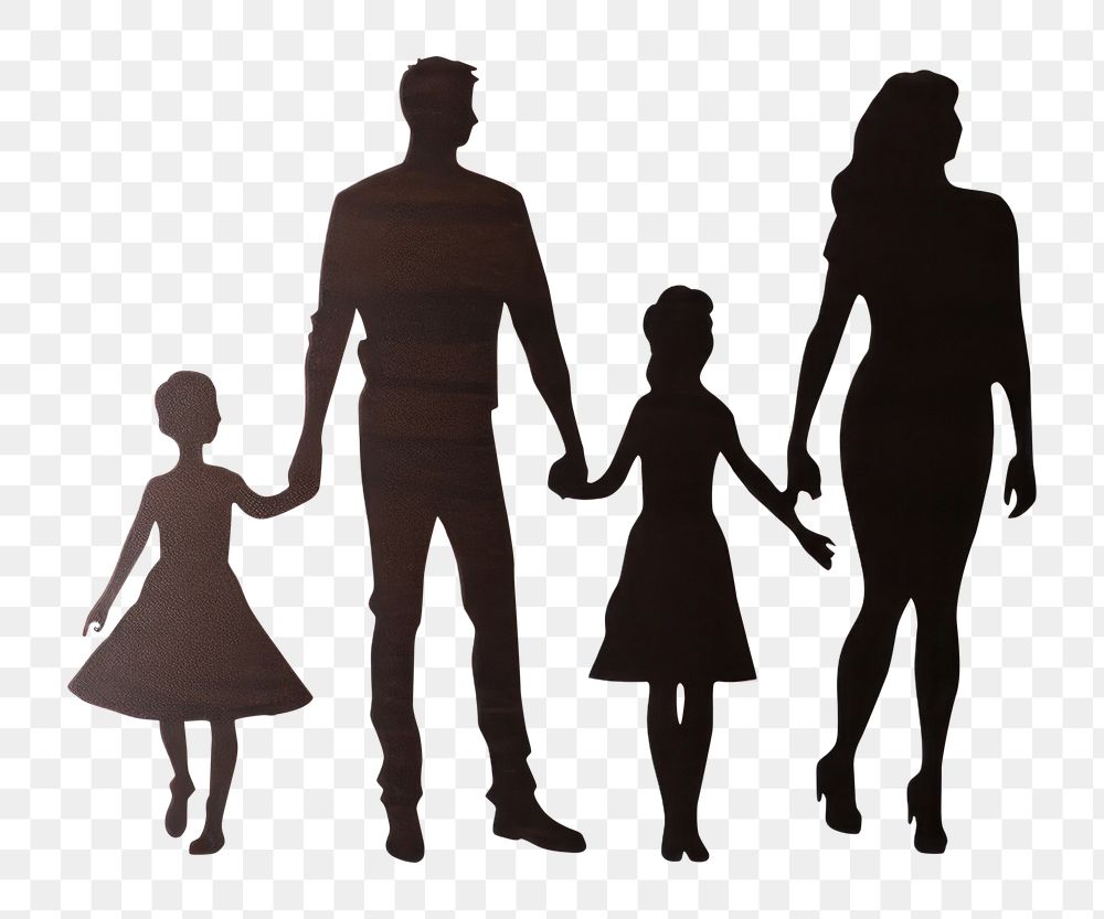 Silhouette adult togetherness standing. AI generated Image by rawpixel.