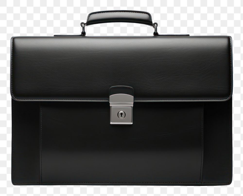 Work briefcase black bag white background letterbox. AI generated Image by rawpixel.