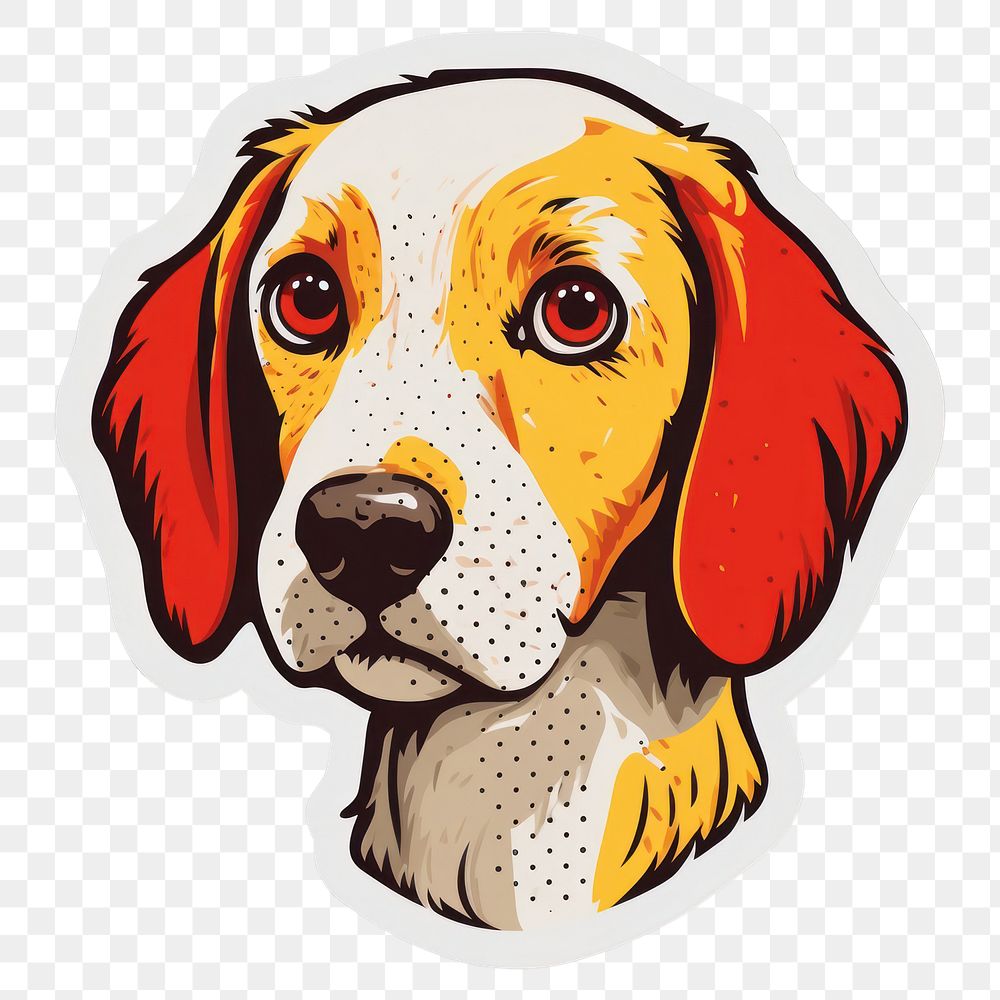 PNG  A dog animal mammal beagle. AI generated Image by rawpixel.