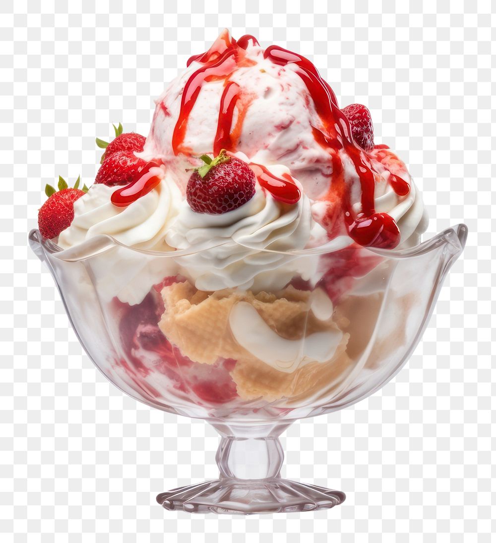 PNG Dessert sundae gelato cream