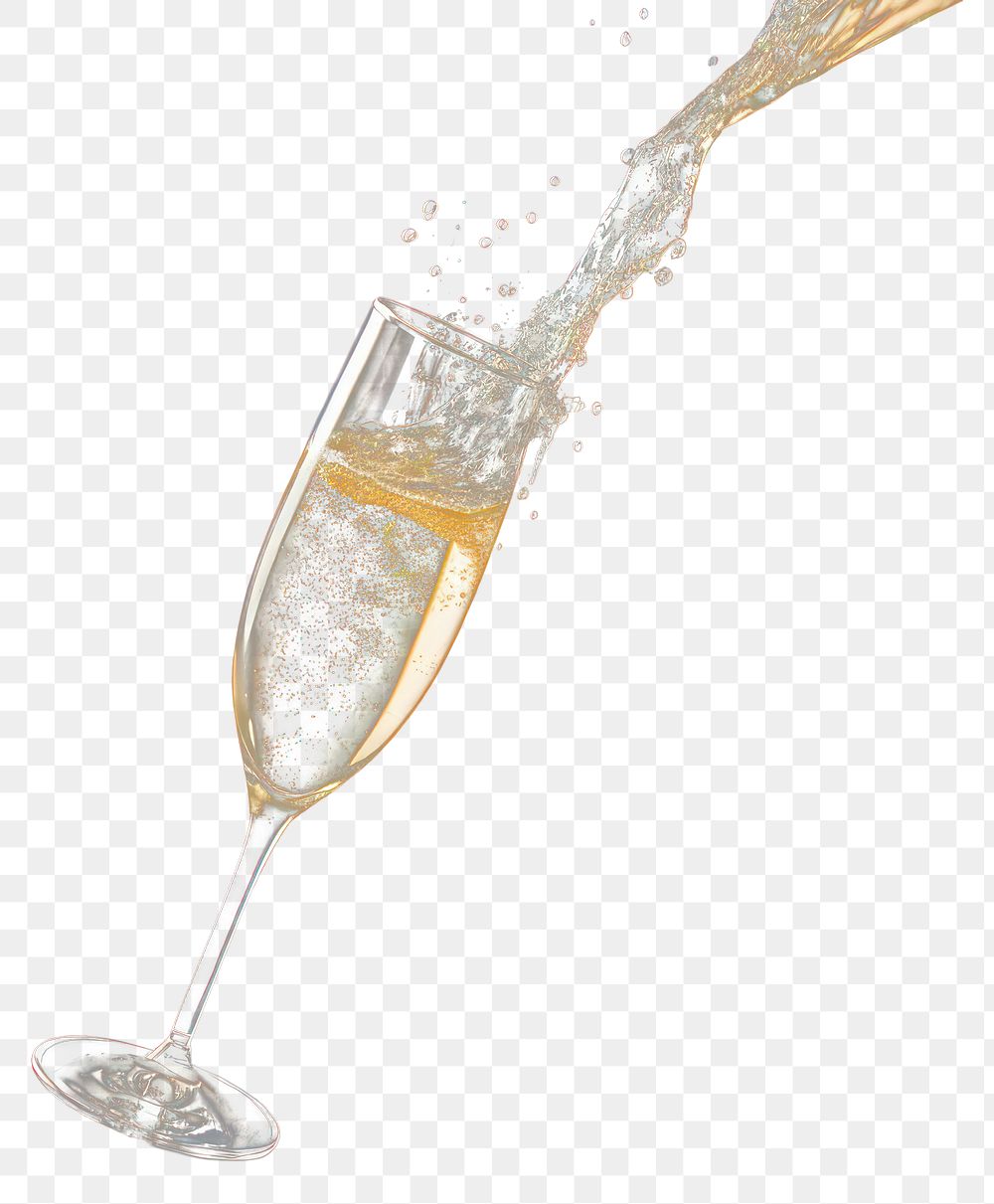 PNG Single champagne glass cocktail drink wine. 