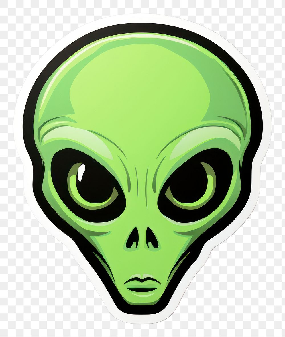PNG  Alien green science cartoon. AI generated Image by rawpixel.