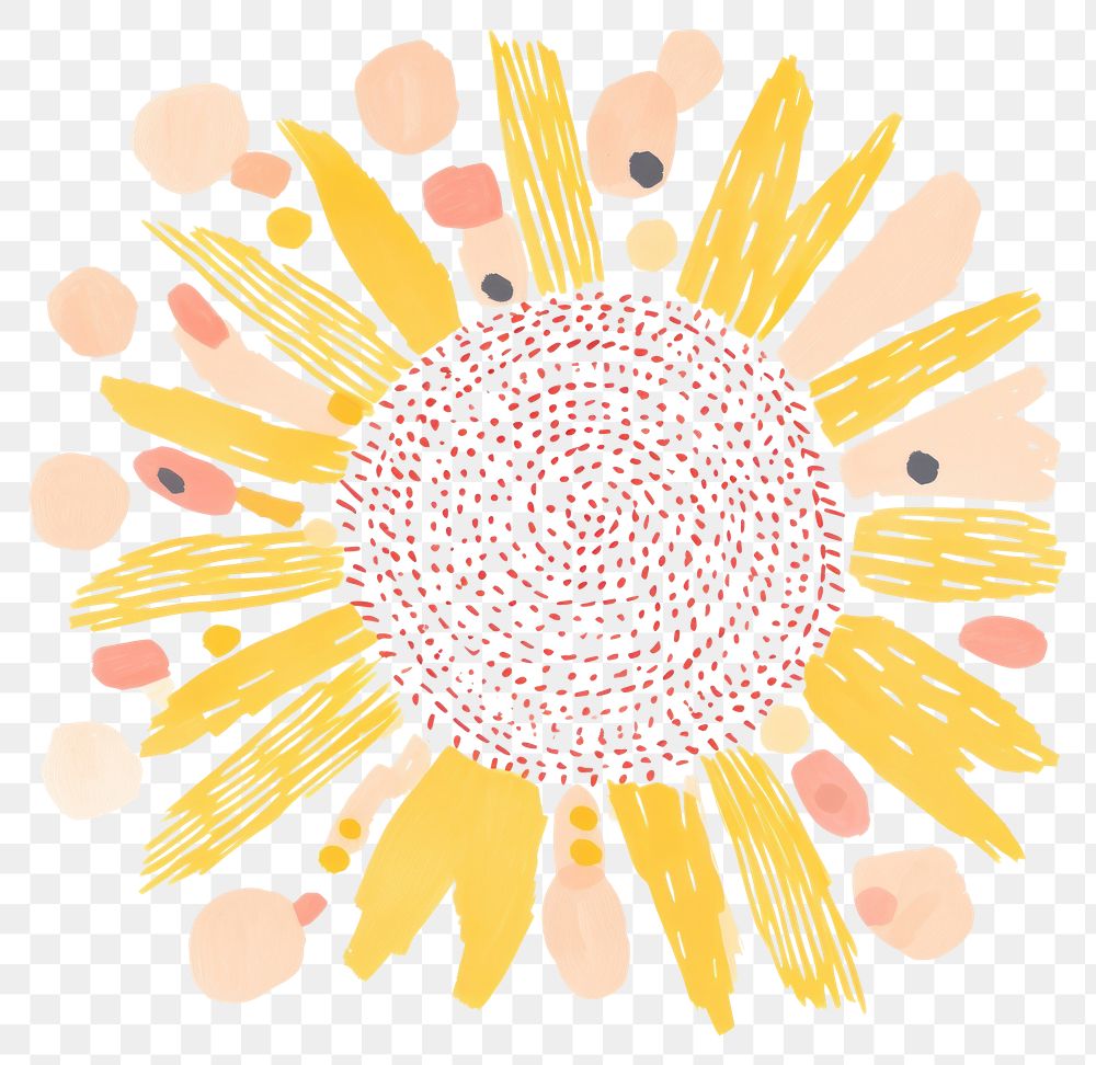 PNG Sun art backgrounds sunflower. AI generated Image by rawpixel.