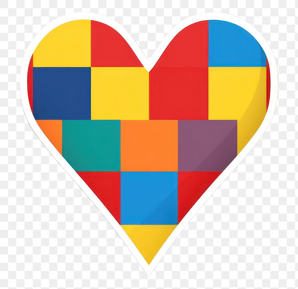 PNG  Heart shape creativity pattern cartoon. AI generated Image by rawpixel.