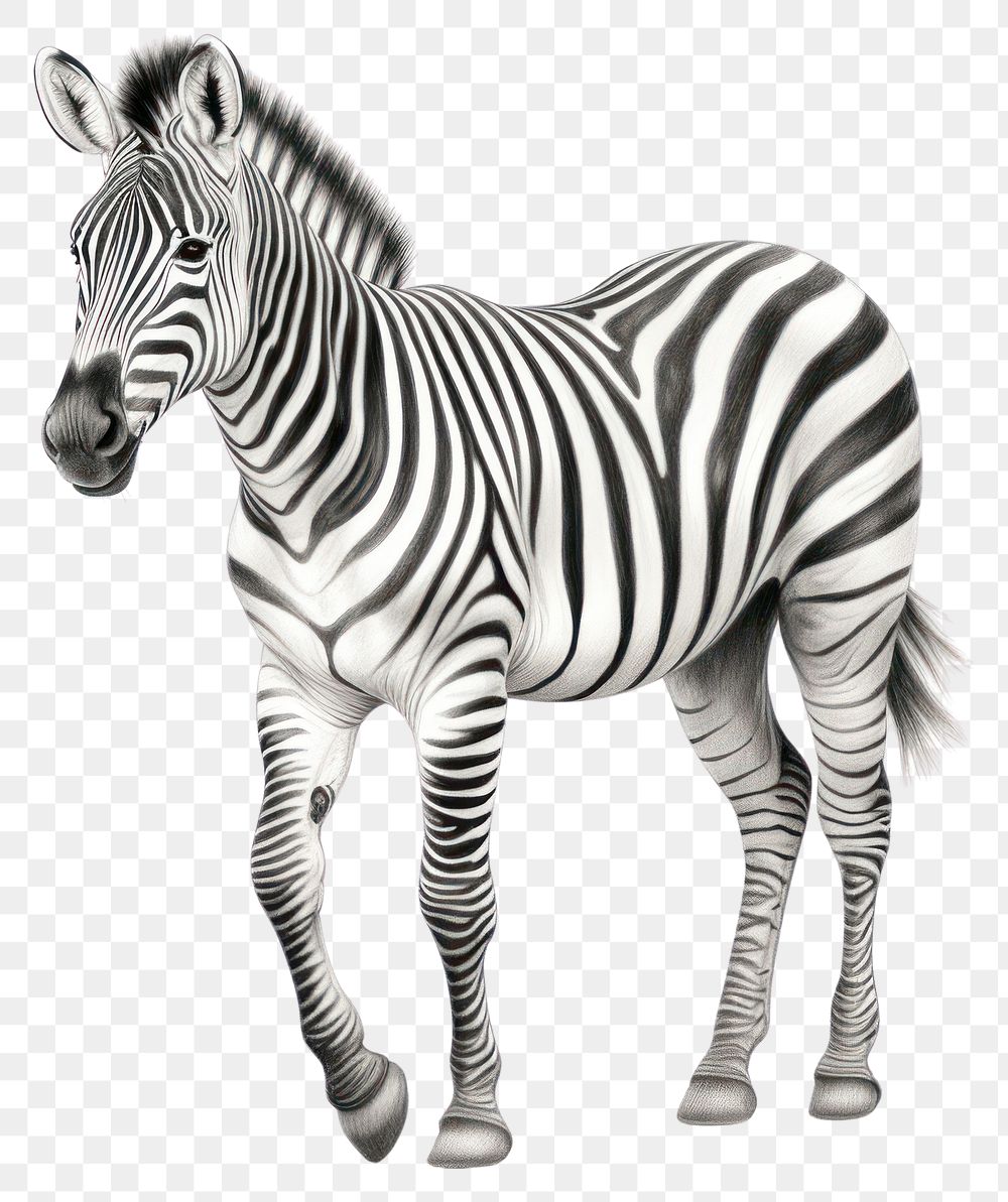 PNG  Zebra wildlife animal mammal. .
