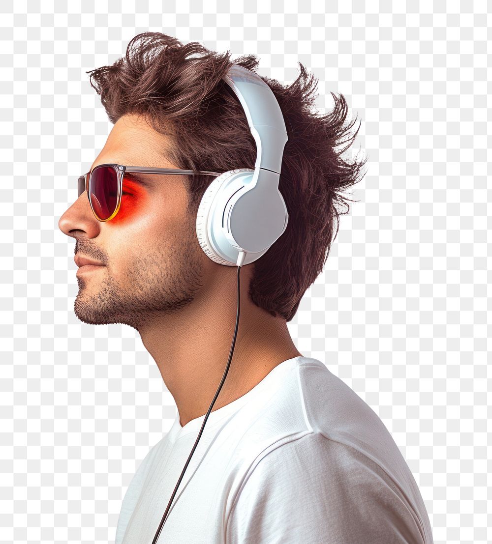 PNG Music Artist headphones sunglasses headset. 