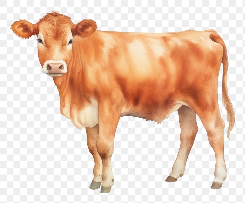 PNG Cow livestock mammal cattle. AI generated Image by rawpixel.