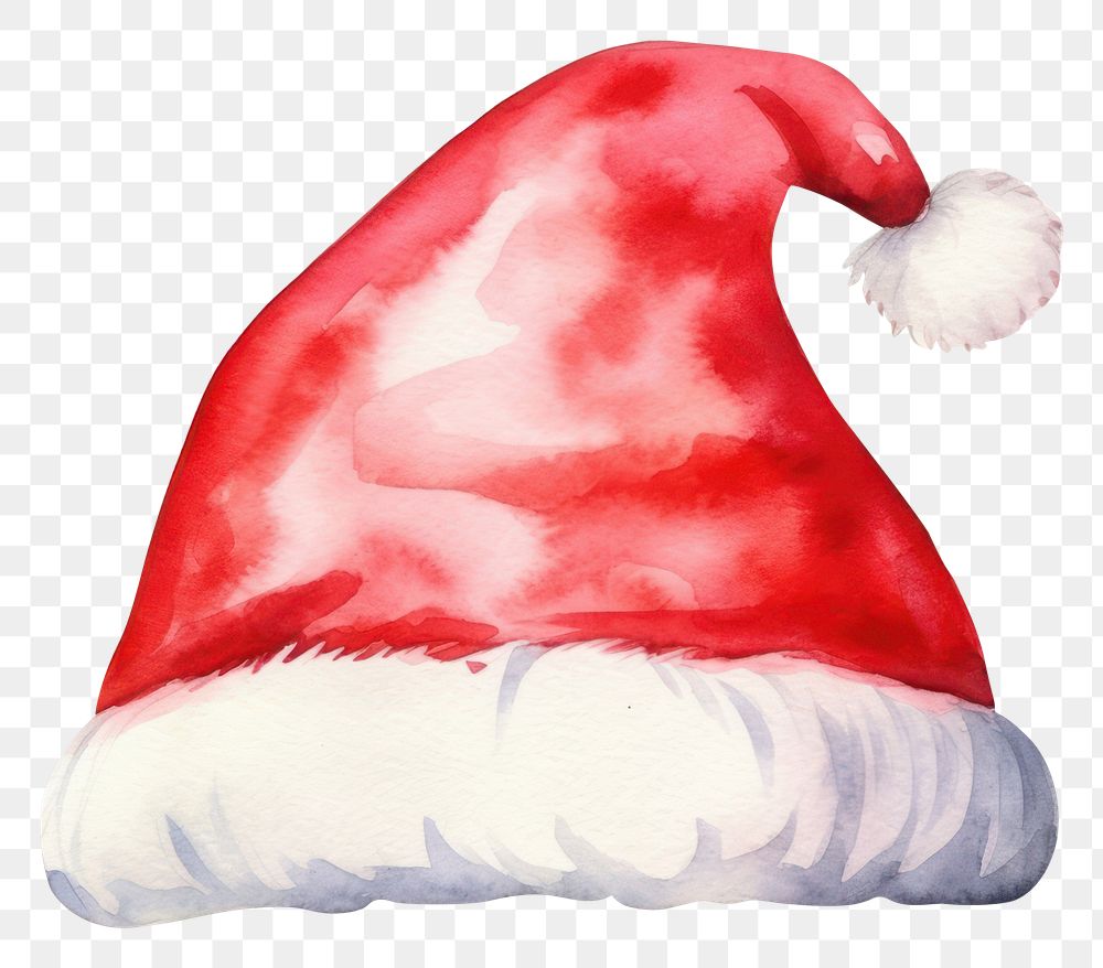 PNG Santa hat white background celebration decoration. AI generated Image by rawpixel.
