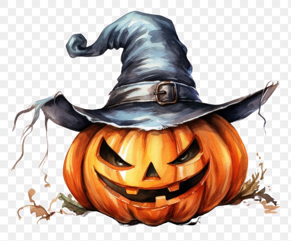 PNG  Halloween decoration halloween anthropomorphic jack-o'-lantern. AI generated Image by rawpixel.