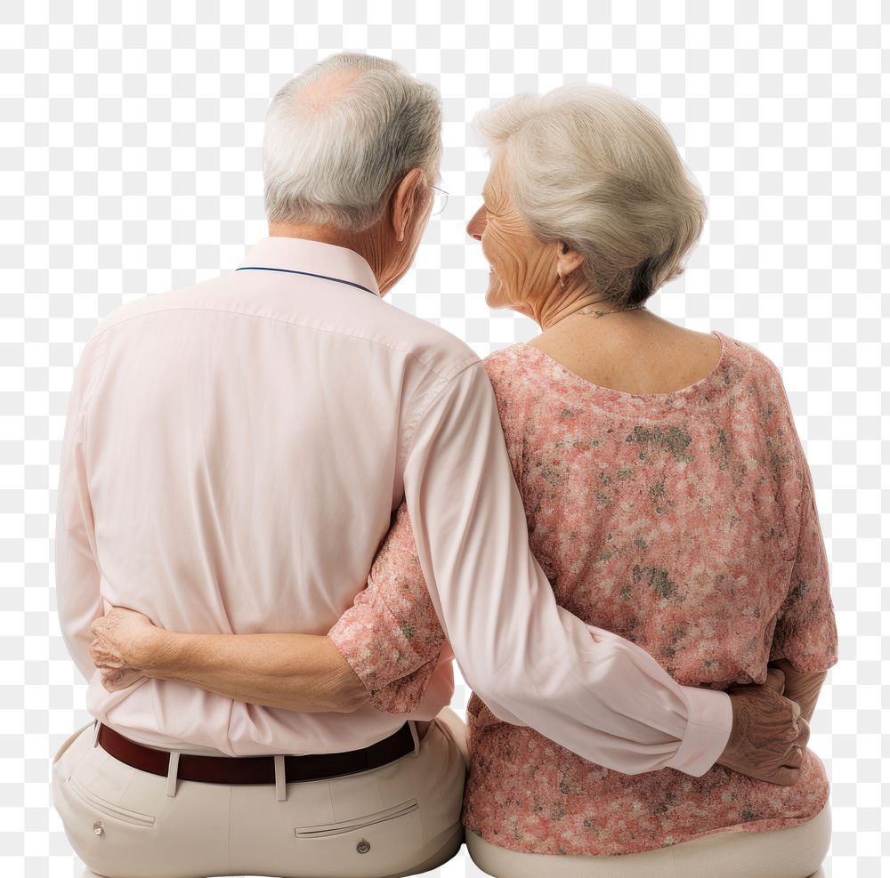 PNG Adult togetherness affectionate retirement. AI generated Image by rawpixel.