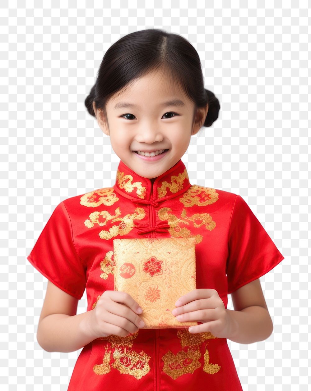 PNG Chinese new year portrait child dress. AI generated Image by rawpixel.