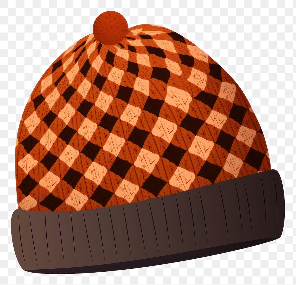 PNG Knit hat beanie headwear headgear. AI generated Image by rawpixel.