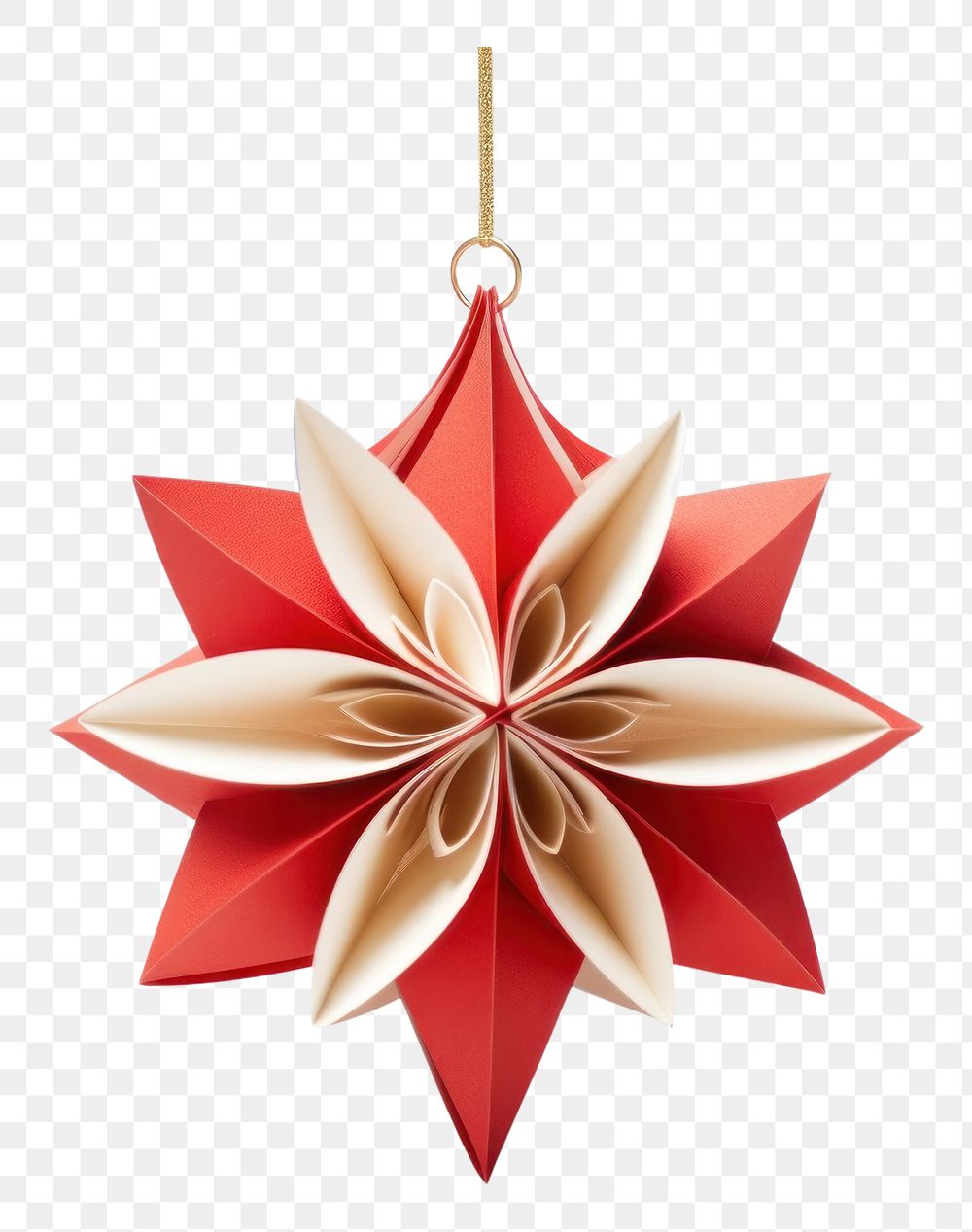PNG  Christmas ornament paper craft art. AI generated Image by rawpixel.